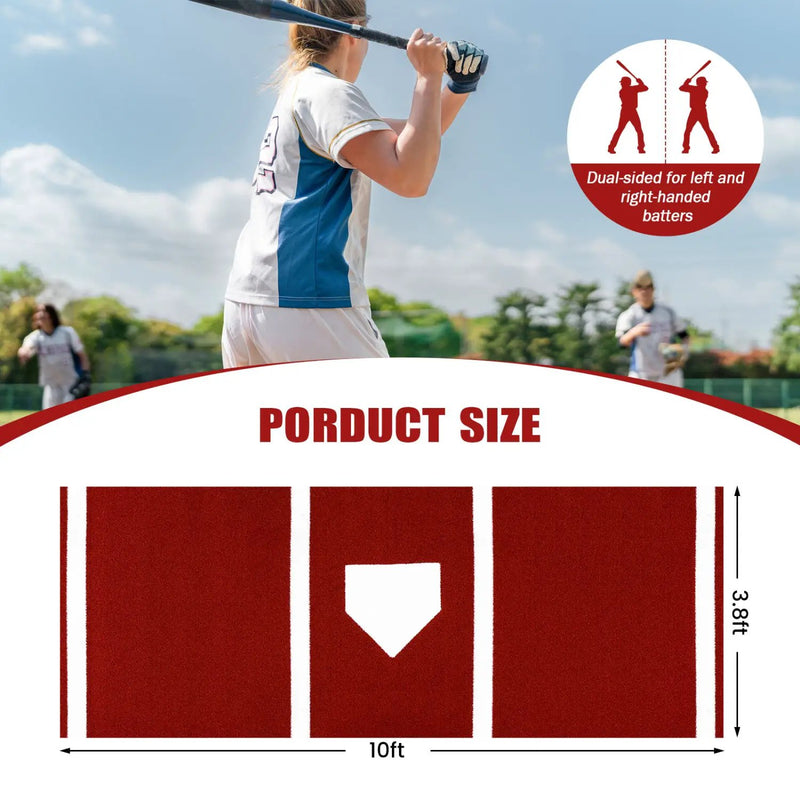 Softball Pitching Mat 10 x 3 Feet Softball Training Aid by DirectDeals