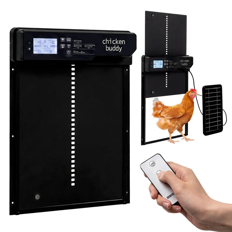 Solar Powered Automatic Chicken Coop Door with Remote Control by DirectDeals