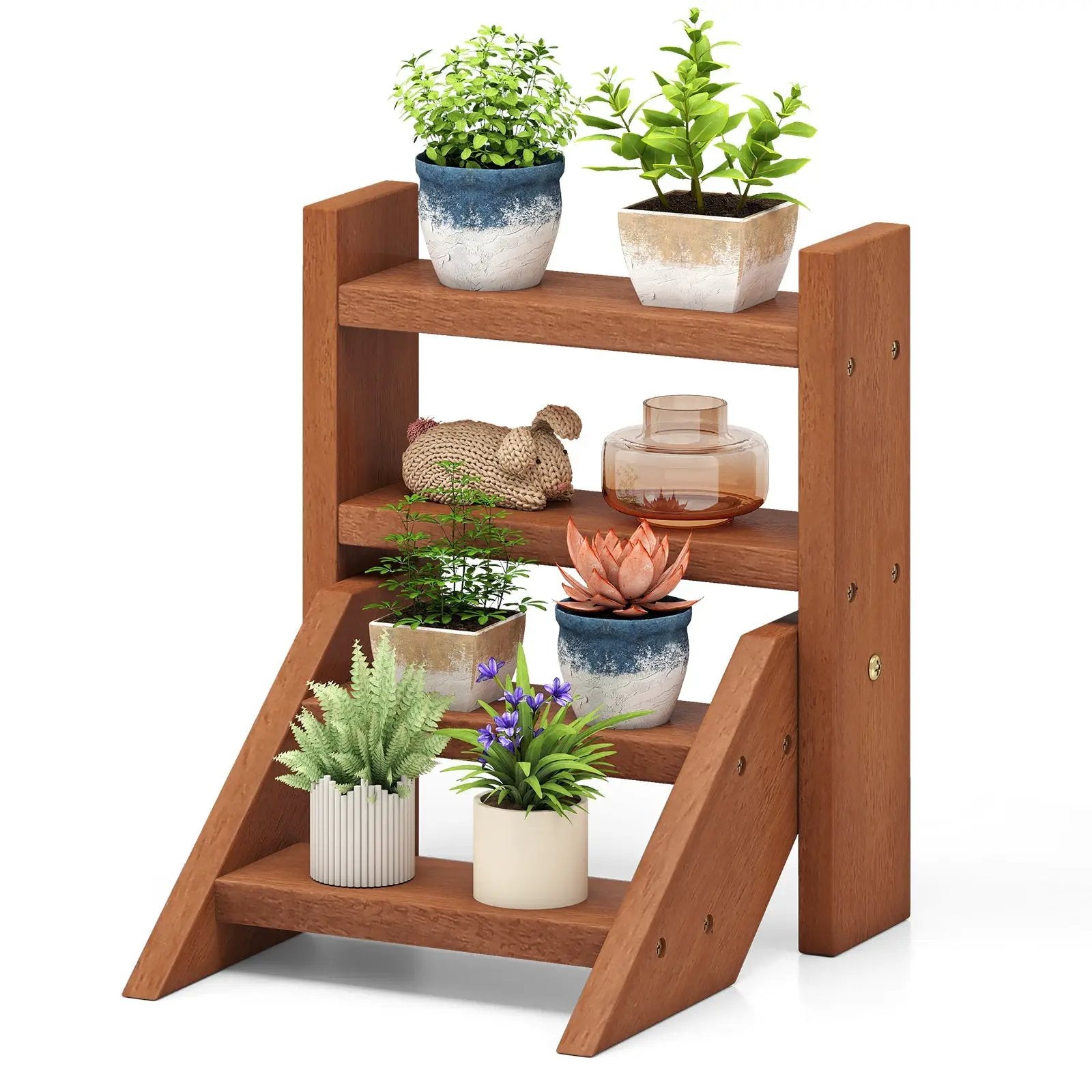 Solid Wood Plant Stand for Flowerpots and Succulents by DirectDeals