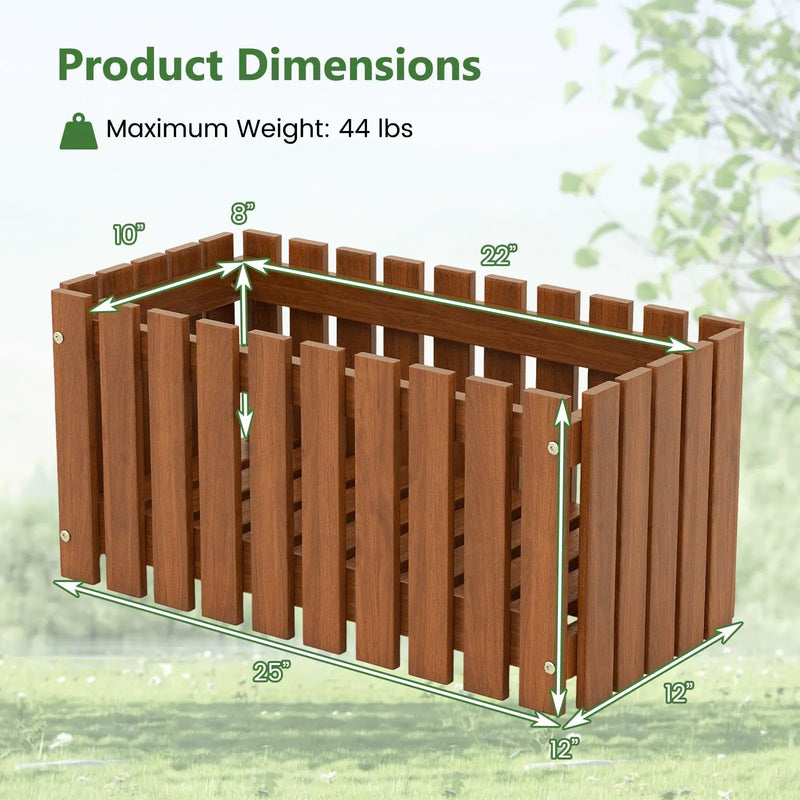Solid Wood Raised Garden Bed for Flower and Vegetable by DirectDeals