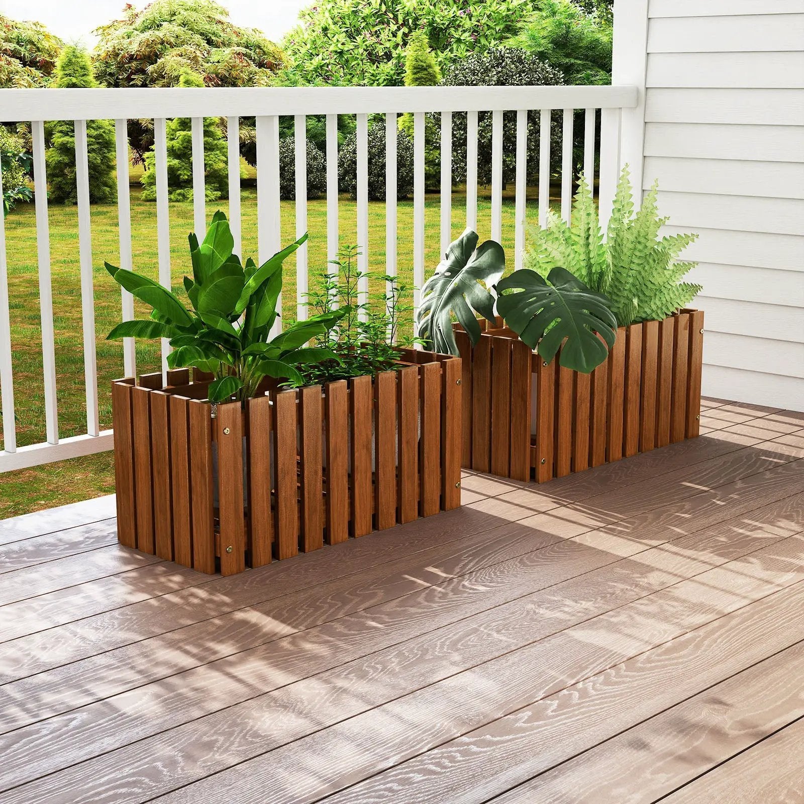 Solid Wood Raised Garden Bed for Flower and Vegetable by DirectDeals
