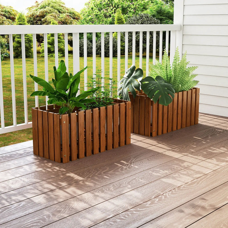 Solid Wood Raised Garden Bed for Flower and Vegetable by DirectDeals