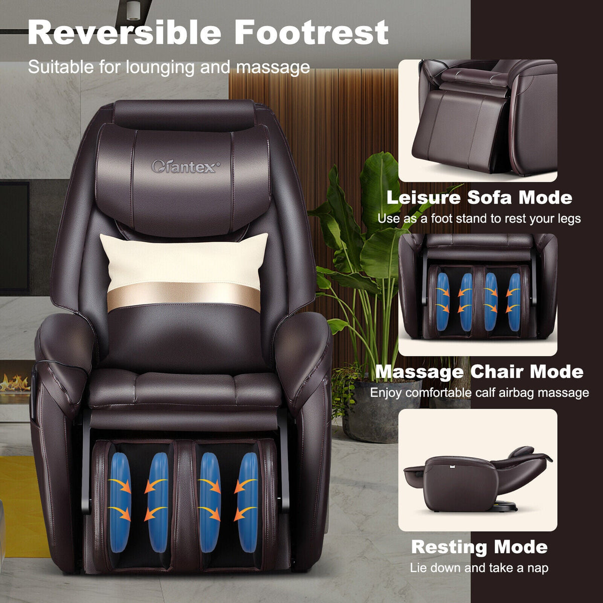 Soothe 26 - Full Body Zero Gravity Massage Chair with Pillow, photo 7 of 22