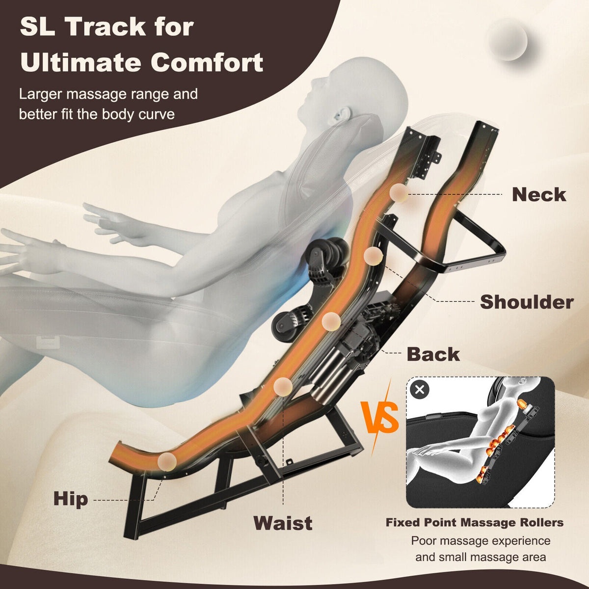 Soothe 26 - Full Body Zero Gravity Massage Chair with Pillow, photo 9 of 22