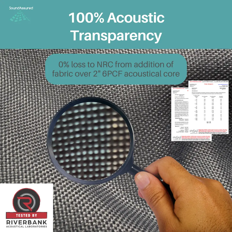 TruWeave™ Acoustic Fabric by SoundAssured - Single Layer (100% Acoustically Transparent) by SoundAssured