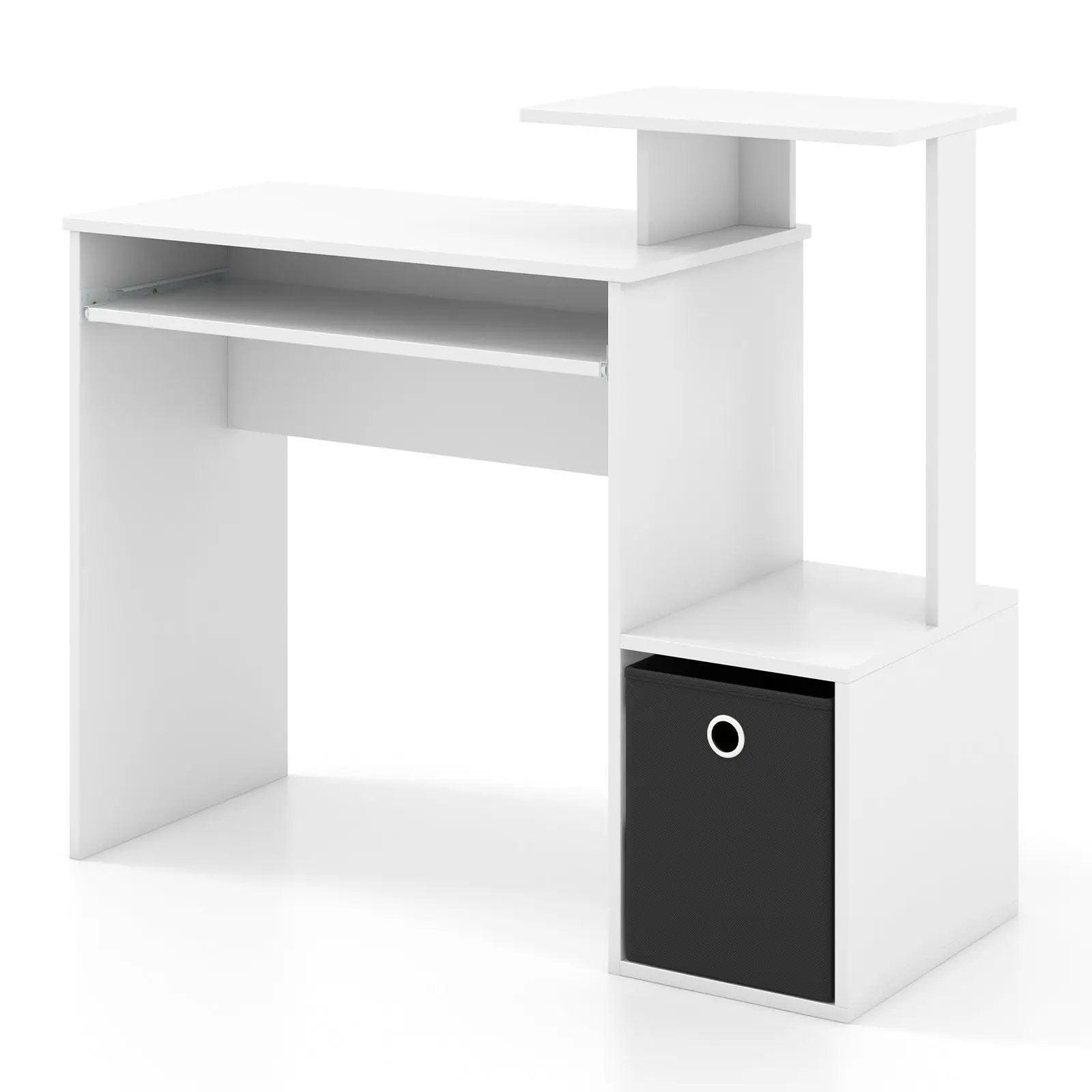 Space-saving Computer Desk with Pull-out Keyboard Tray by DirectDeals