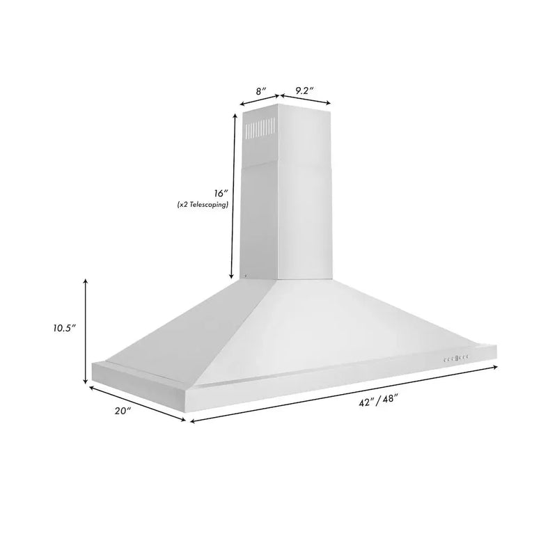 ZLINE 48" Bundle Range RA-BM-48 & Wall Range Hood KB-48, 2KP-RABMRH48 by Farmhouse Kitchen and Bath