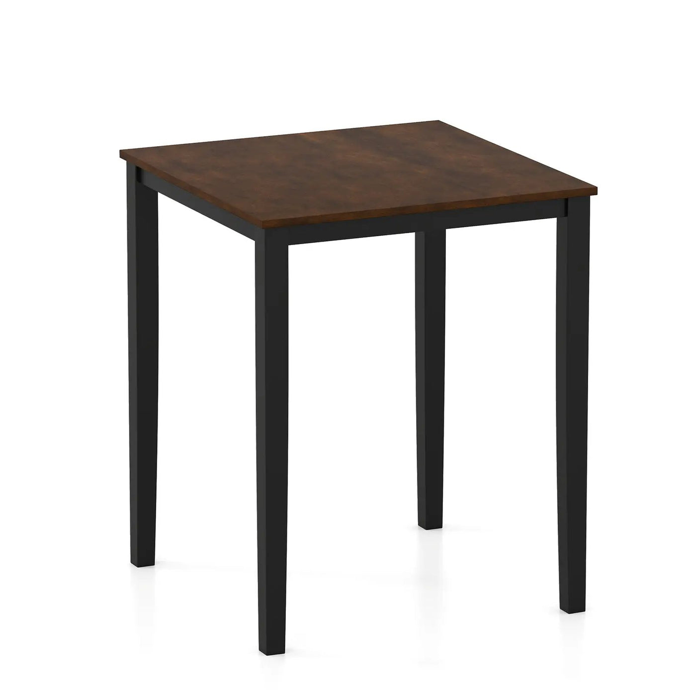 Square Dining Table with Solid Wood Frame for 4-Person by DirectDeals