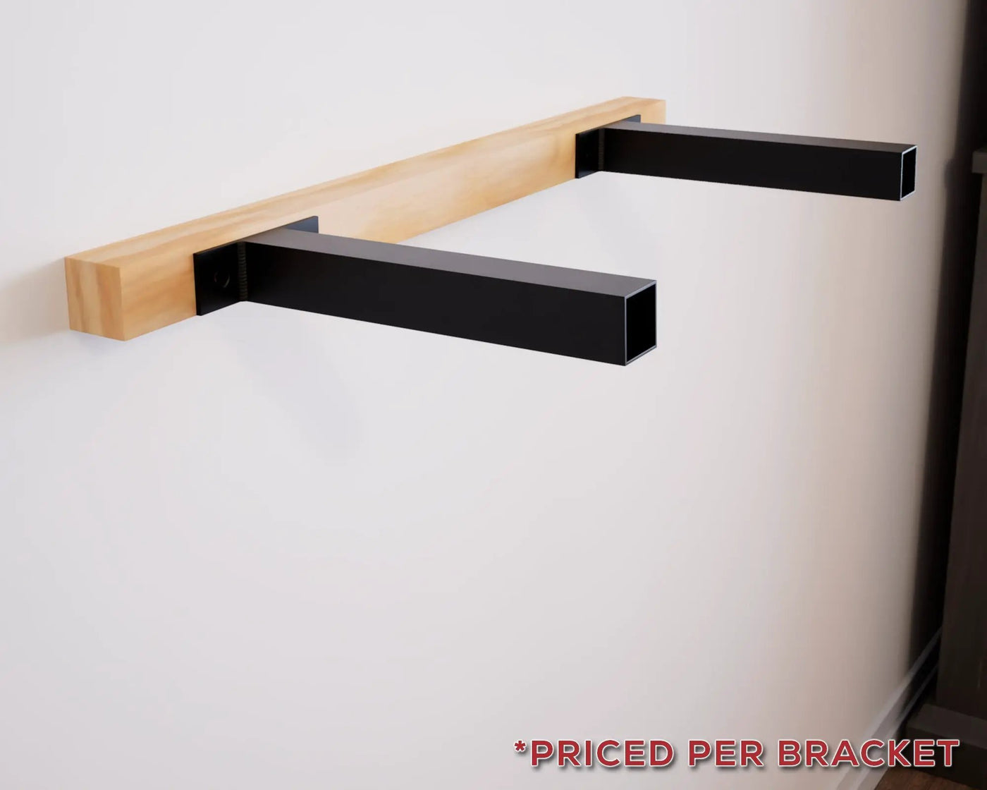 The Original™ Square Free Floating Shelf Bracket by The Original Granite Bracket