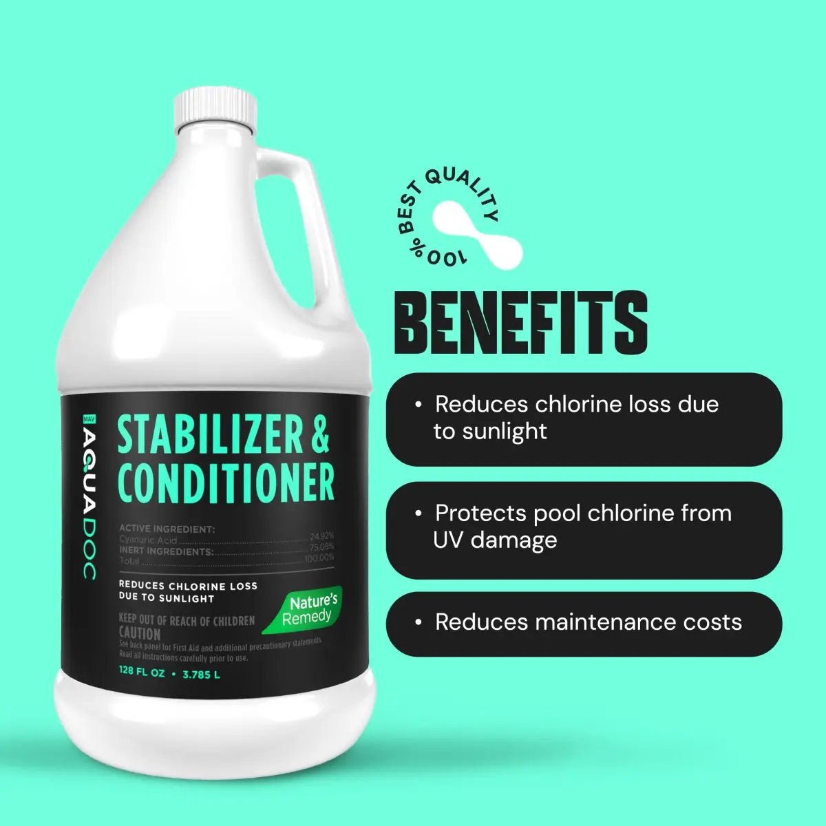 Liquid Pool Stabilizer & Conditioner by AquaDoc