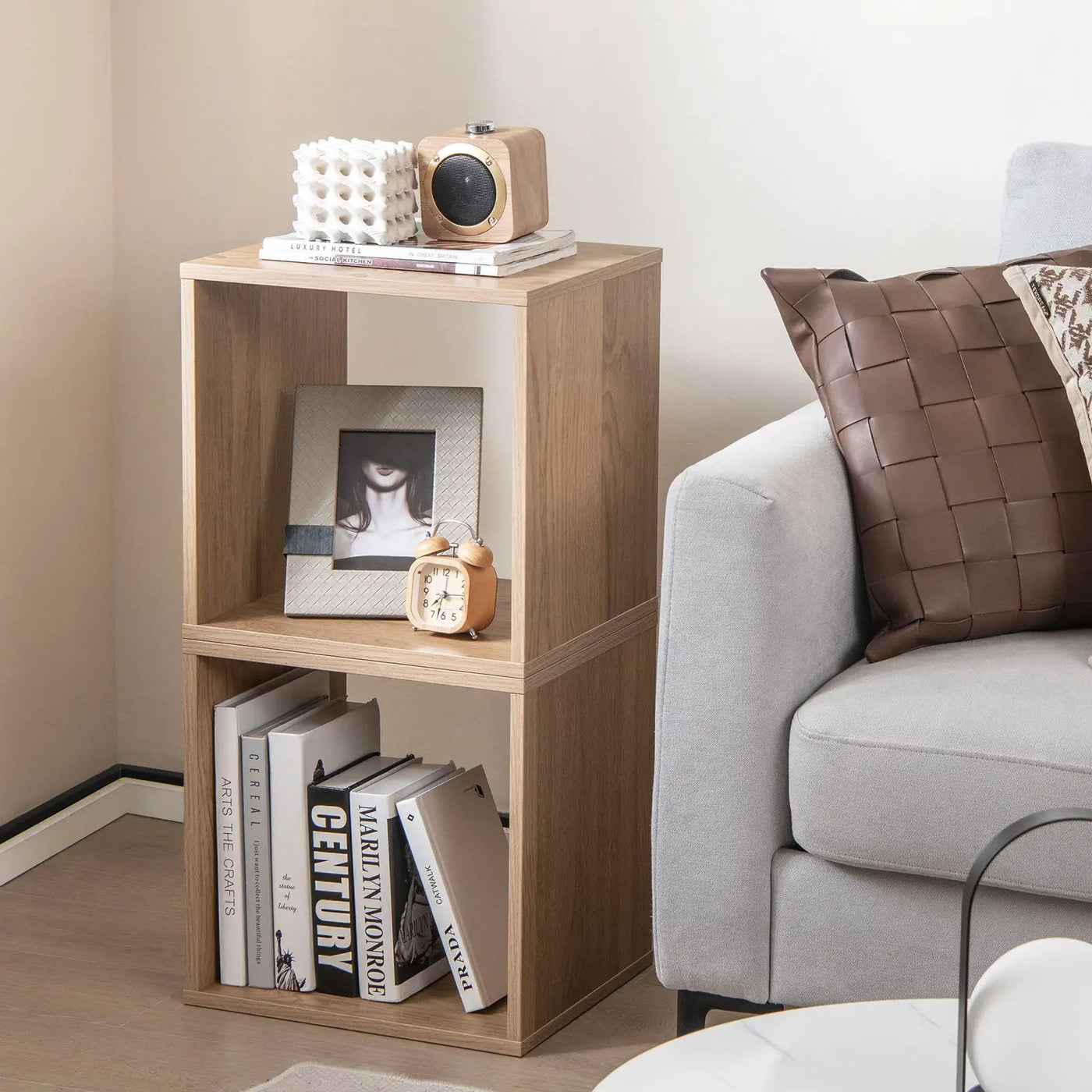 Cube Storage Organizer Set of 2 for Living Room Bedroom Study by DirectDeals