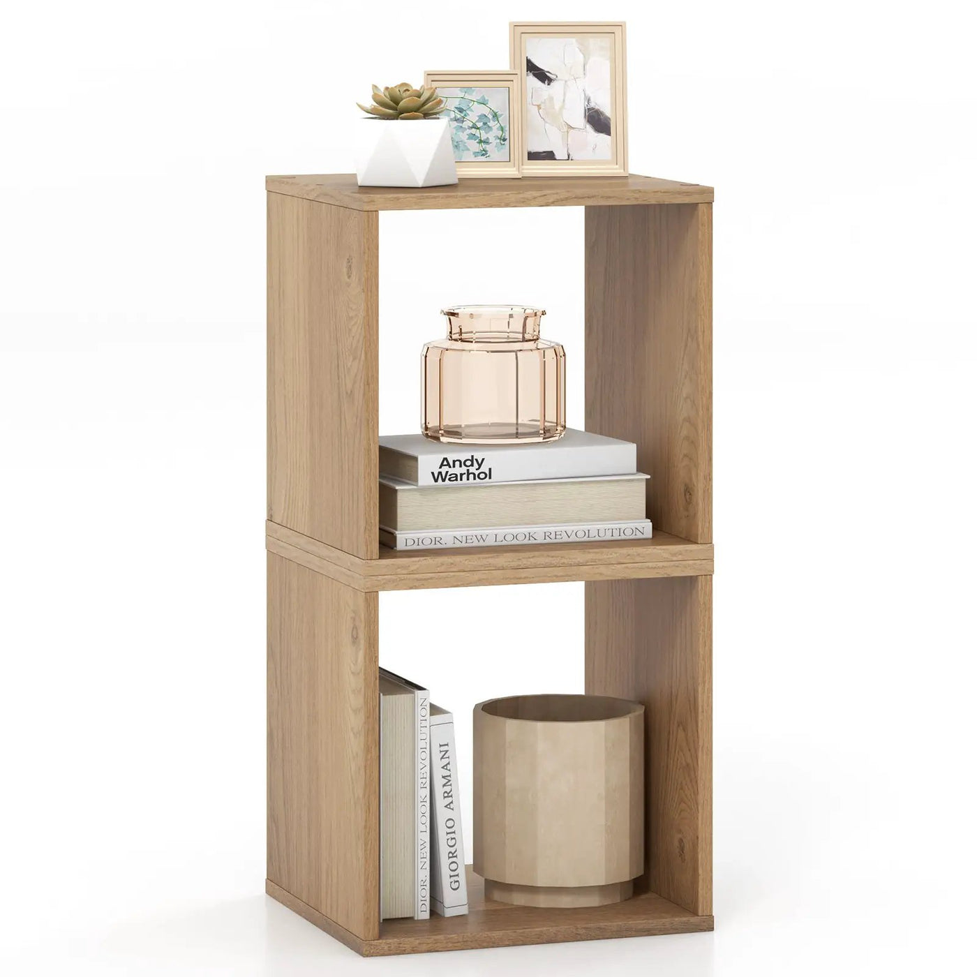 Cube Storage Organizer Set of 2 for Living Room Bedroom Study by DirectDeals