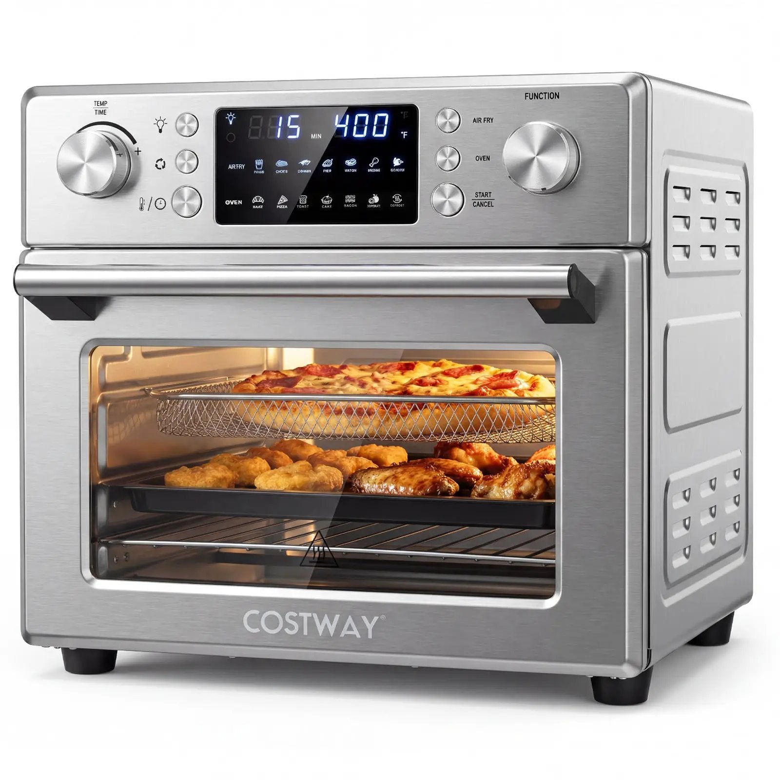 Stainless Steel Countertop Convection Oven with Bake-Silver by DirectDeals
