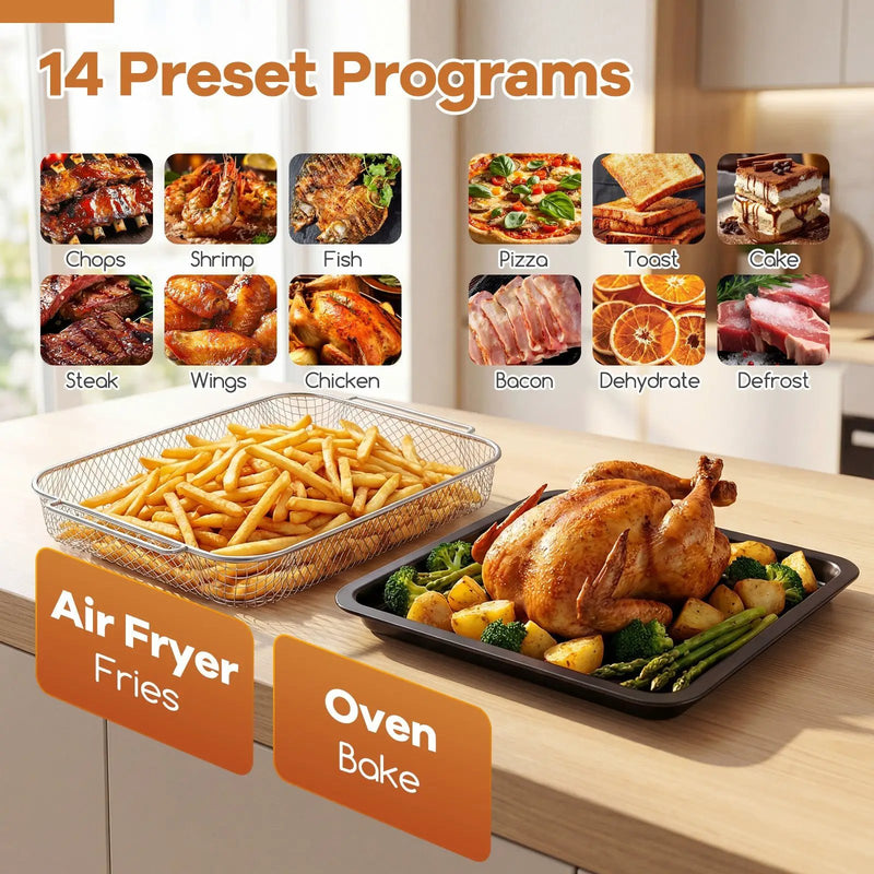 Stainless Steel Countertop Convection Oven with Bake-Silver by DirectDeals
