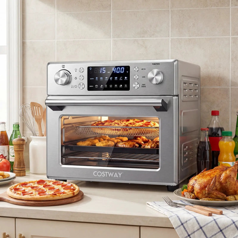 Stainless Steel Countertop Convection Oven with Bake-Silver by DirectDeals