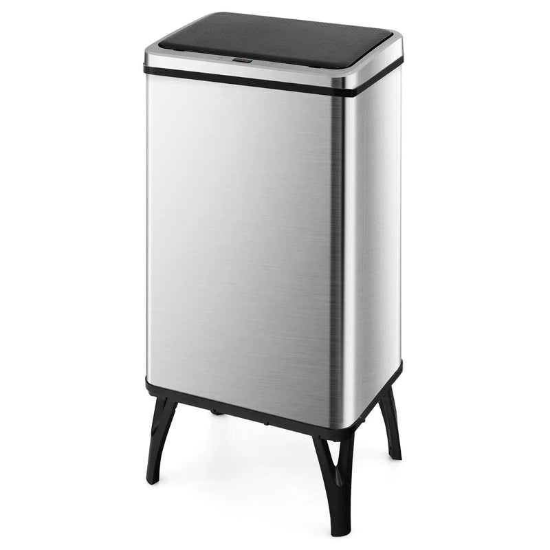 13.2 Gallon Stainless Steel Trash Can with Stay-on Lid and Soft Closure by DirectDeals