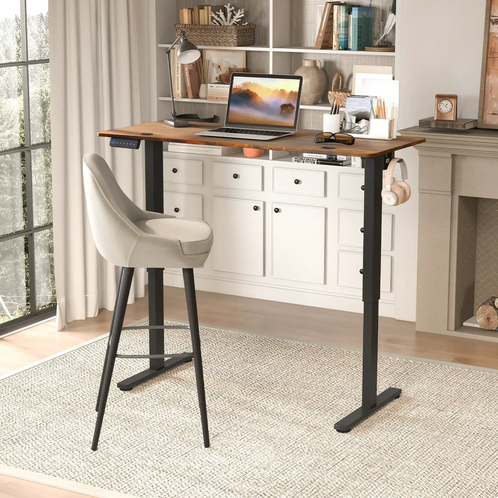 Standing Desk 55x24 Inch with Memory Height Settings by DirectDeals