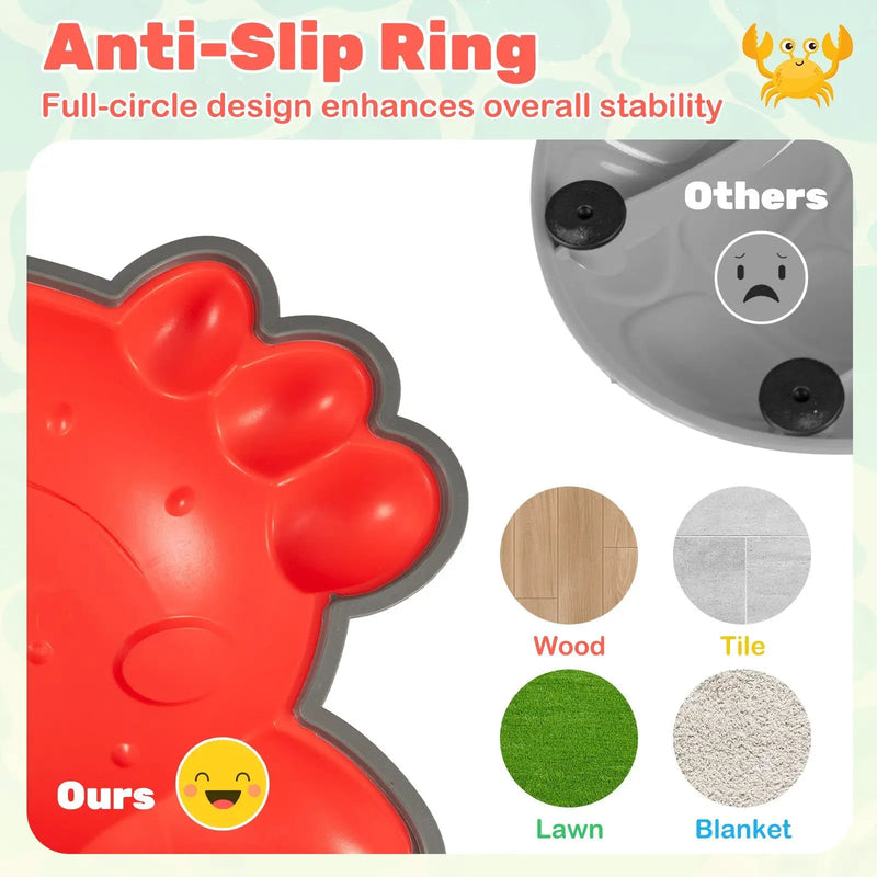 Stepping Stones for Kids 9 Pieces Non-Slip Toddler Stepping Stones Balance Sensory Toys-Multicolor by DirectDeals