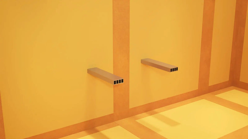 The Original Floating Shower Bench Kit­™ with Orange Waterproof Board & Original Shower Bench Bracket® by The Original Granite Bracket