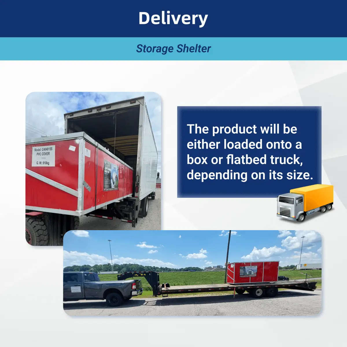 W40'xL80'xH20' Single Truss Arch Storage Shelter by Chery Industrial