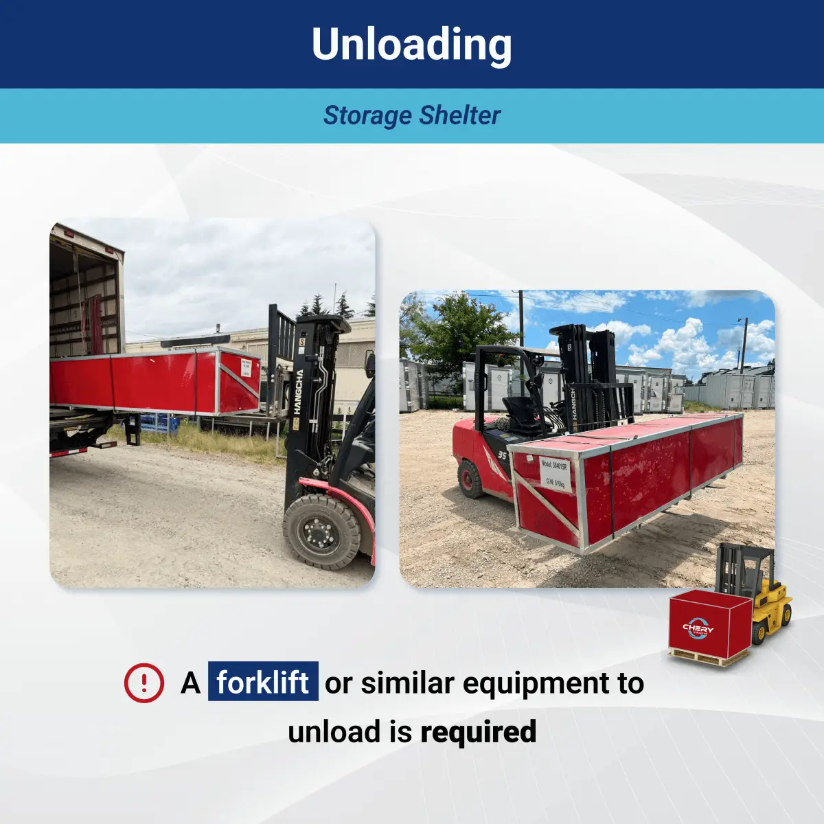 W50'xL80'xH23' Double Truss Storage Shelter by Chery Industrial