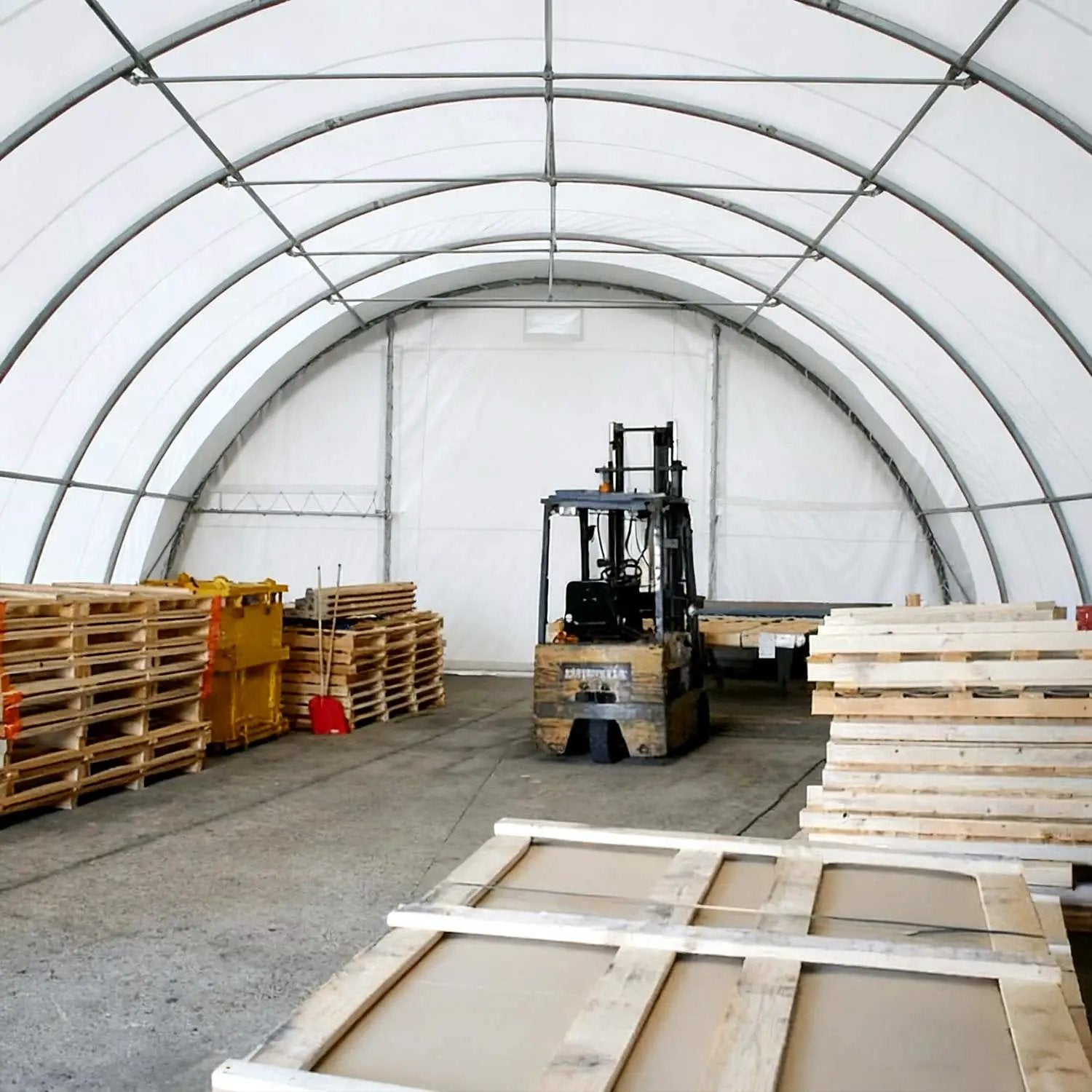W30'xL85'xH15' Single Truss Arch Storage Shelter by Chery Industrial