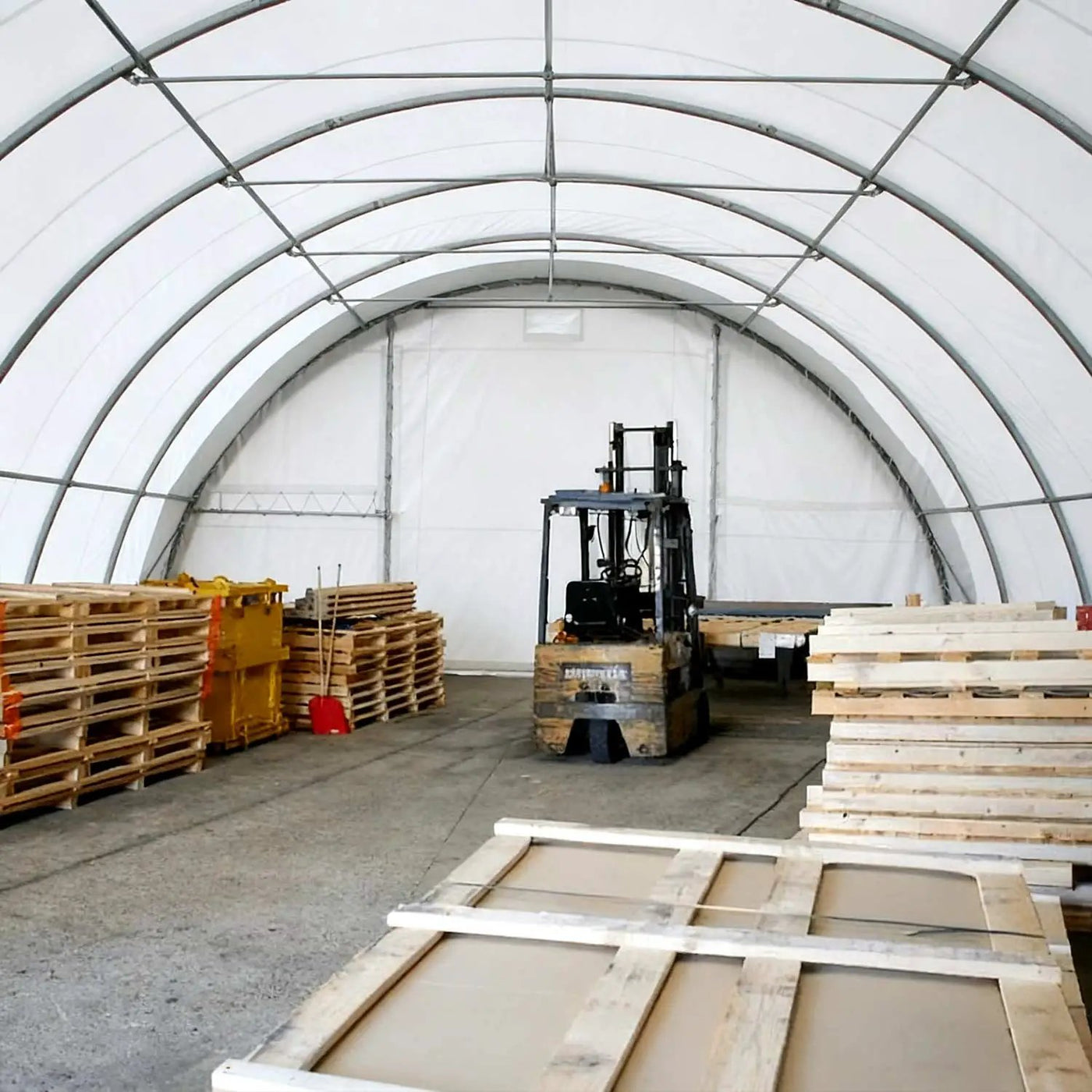 W30'xL40'xH15' Single Truss Arch Storage Shelter by Chery Industrial