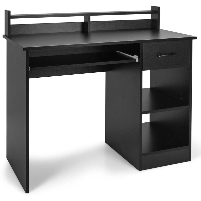 Study Laptop Table with Drawer and Keyboard Tray by DirectDeals