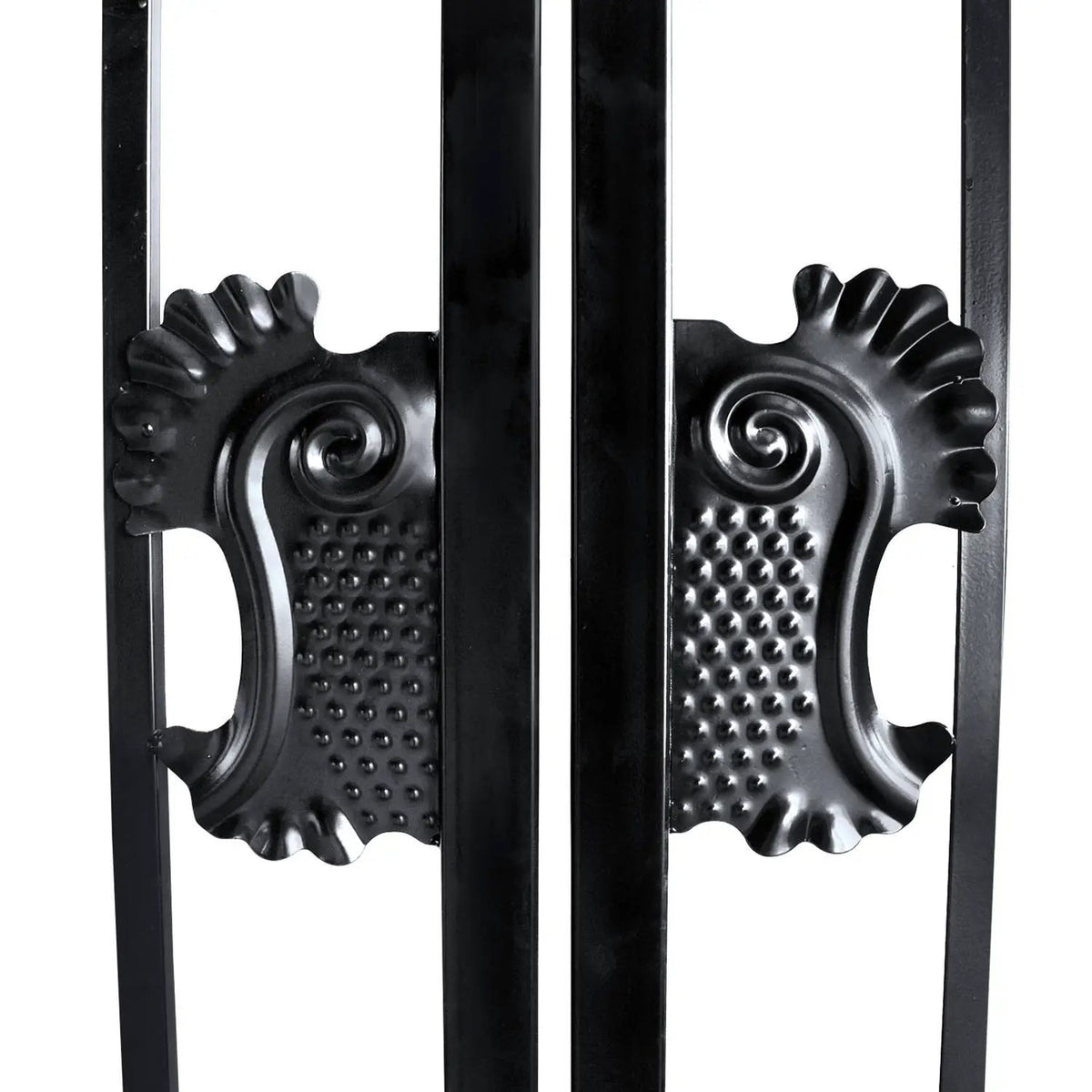 14x8 ft Steel Dual Swing Driveway Gate with Horse Pattern, photo 8 of 17