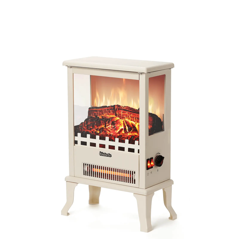 (Open Box) Suburbs TS17Q Electric Fireplace Stove Heater by TURBRO