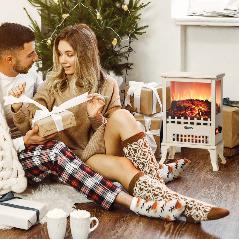(Open Box) Suburbs TS17Q Electric Fireplace Stove Heater by TURBRO