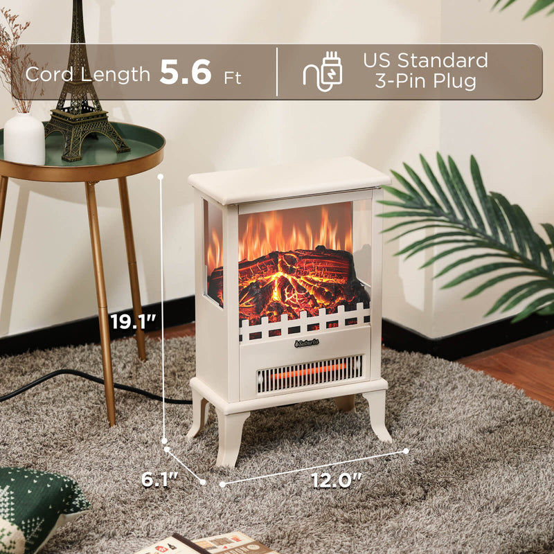 Suburbs TS17Q Electric Fireplace Stove Heater by TURBRO