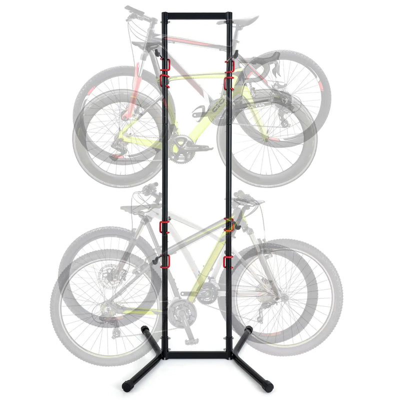 4-Bike Vertical Storage Rack with Adjustable Arms by DirectDeals
