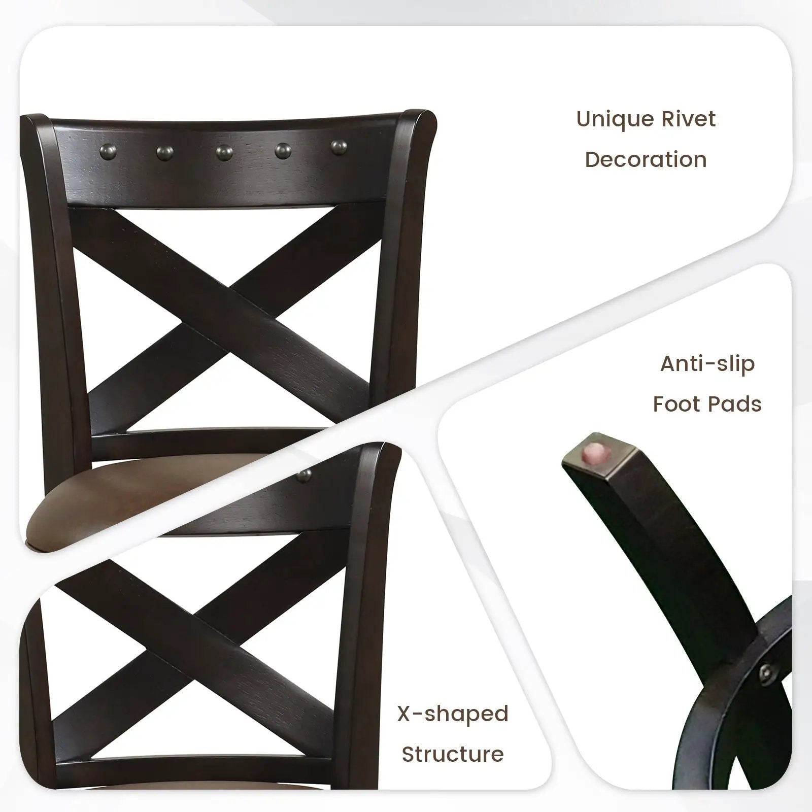 31 Inch Swivel Bar Stool with Curved Backrest PU Leather Seat and Footrest by DirectDeals
