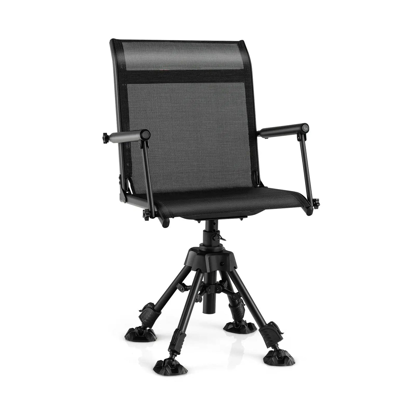 Folding Swivel Patio Chair with 4 Adjustable Leg by DirectDeals