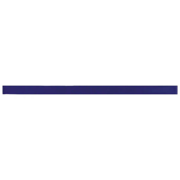 Cobalt Blue 0.5x12 Glossy Glass Pencil Tile Trim (10 pack, 0.5 sq ft/case)