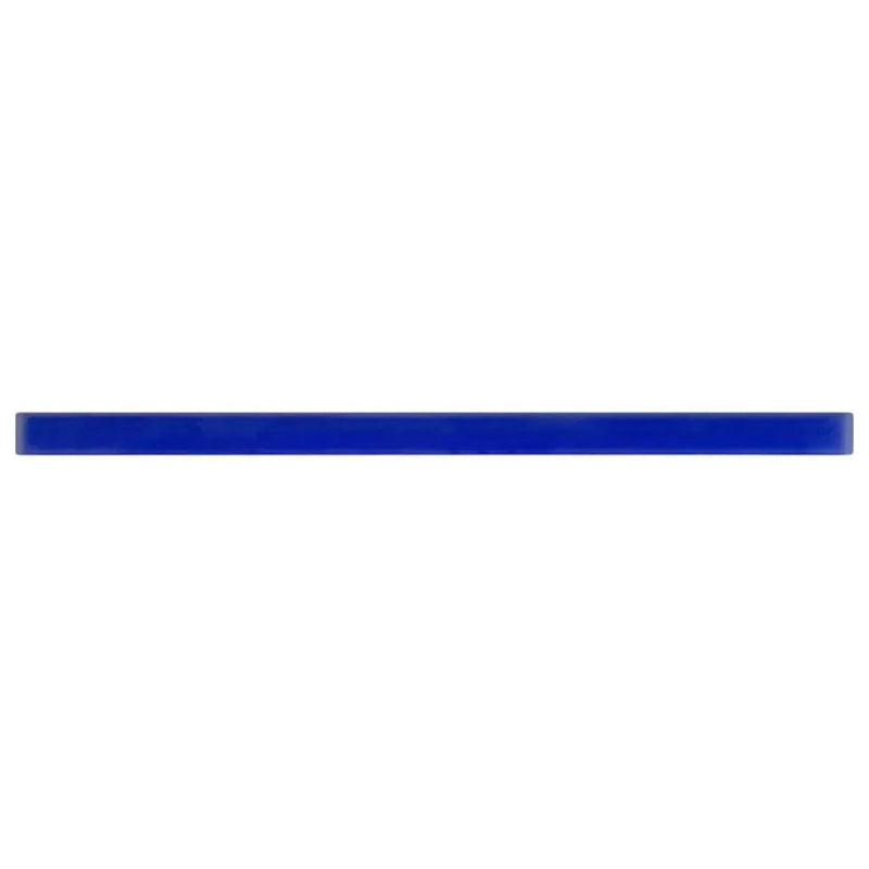 Cobalt Blue 0.5x12 Matte Glass Pencil Tile Trim (10 pack, 0.5 sq ft/case) by Apollo Tile