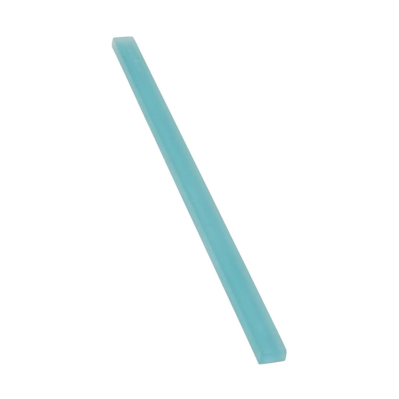 Sky Blue 0.5x12 Matte Glass Pencil Tile Trim (10 pack, 0.5 sq ft/case) by Apollo Tile