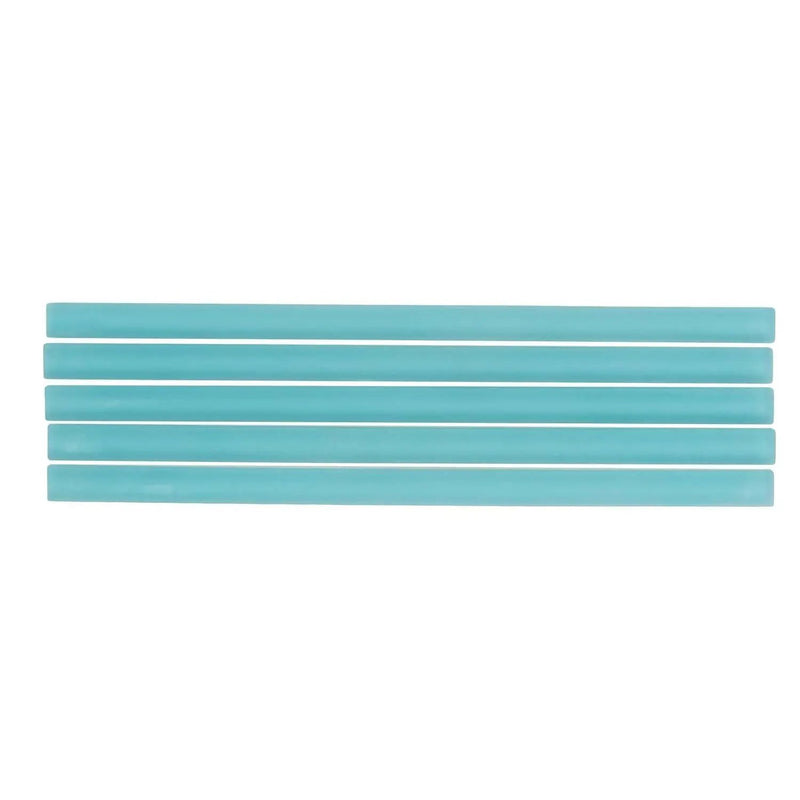 Sky Blue 0.5x12 Matte Glass Pencil Tile Trim (10 pack, 0.5 sq ft/case) by Apollo Tile