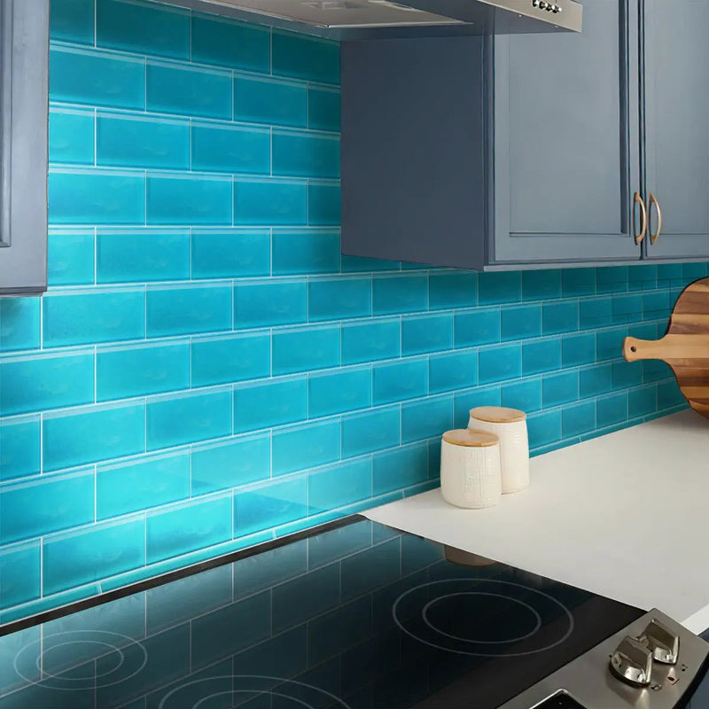 Sapphire Blue 3x6 Matte Subway Glass Tile (40 pack, 5 sq ft/case) by Apollo Tile