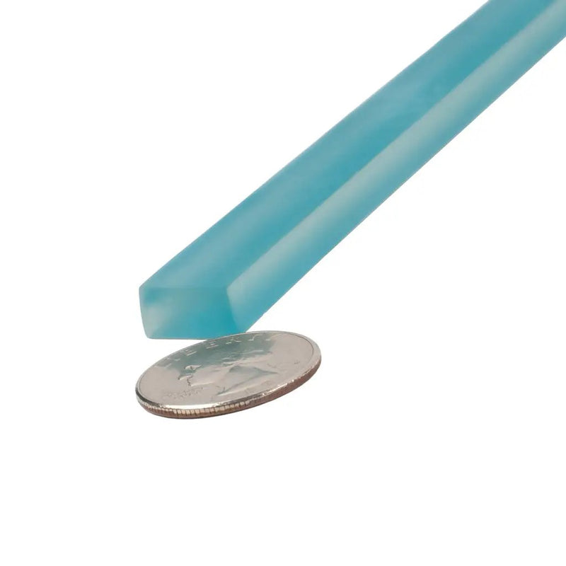Sapphire Blue 0.5x12 Matte Glass Pencil Tile Trim (10 pack, 0.5 sq ft/case) by Apollo Tile