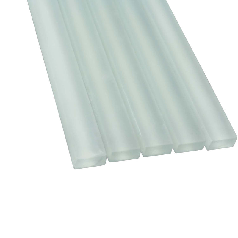 Blizzard Blue 0.5x12 Matte Glass Pencil Tile Trim (10 pack, 0.5 sq ft/case), photo 8 of 9