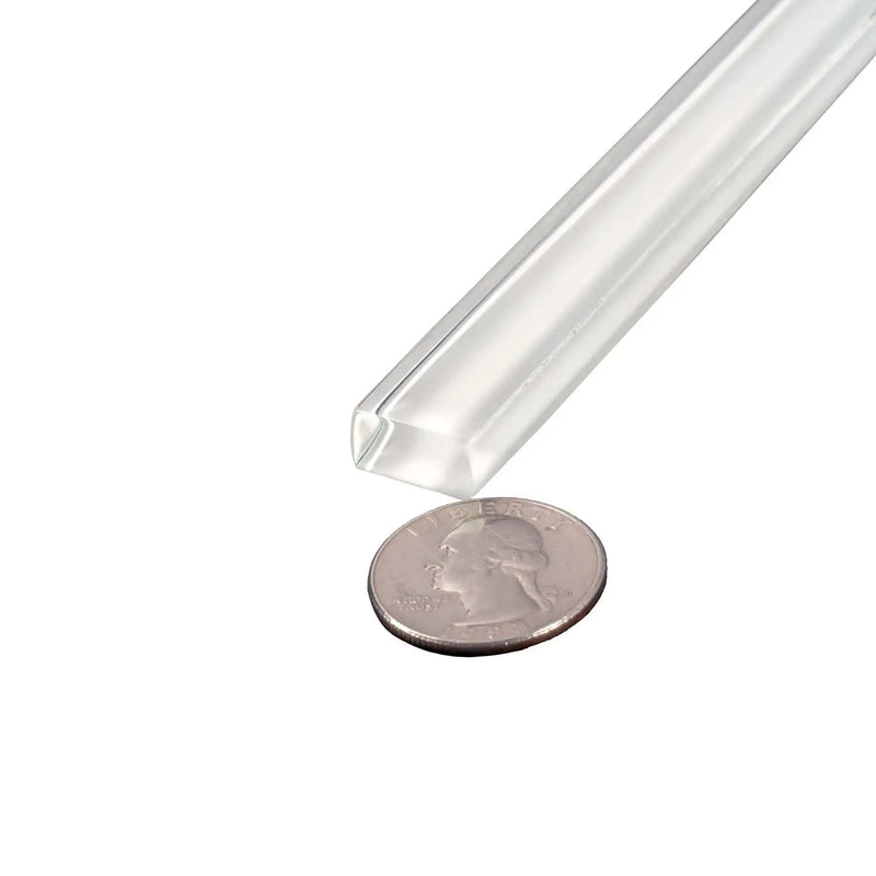 White 0.5x12 Glass Glossy Pencil Tile Trim (10 pack, 0.5 sq ft/case) by Apollo Tile