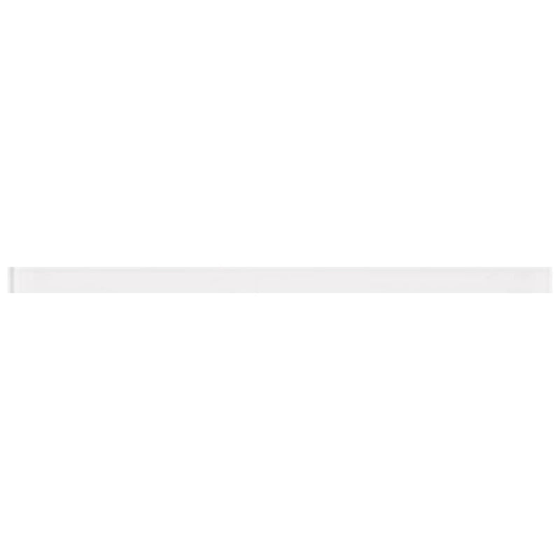 White 0.5x12 Glass Glossy Pencil Tile Trim (10 pack, 0.5 sq ft/case) by Apollo Tile