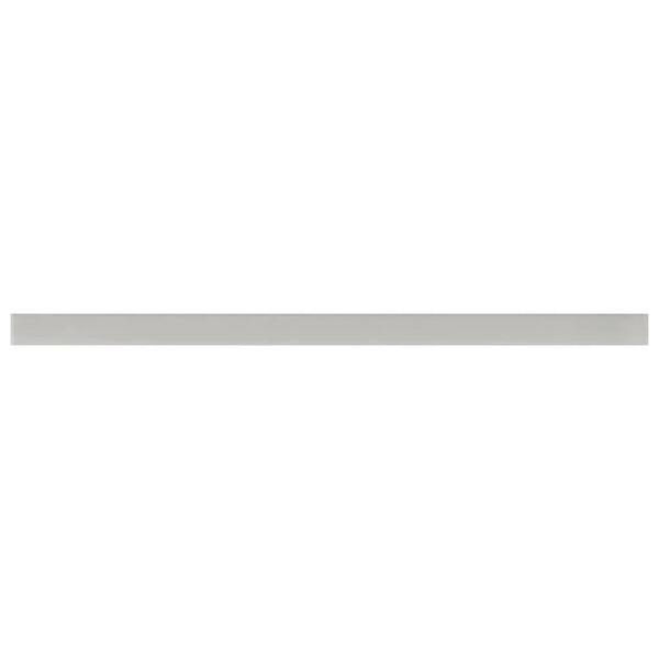 Light Gray 0.5x12 Glass Glossy Pencil Tile Trim (10 pack, 0.5 sq ft/case)