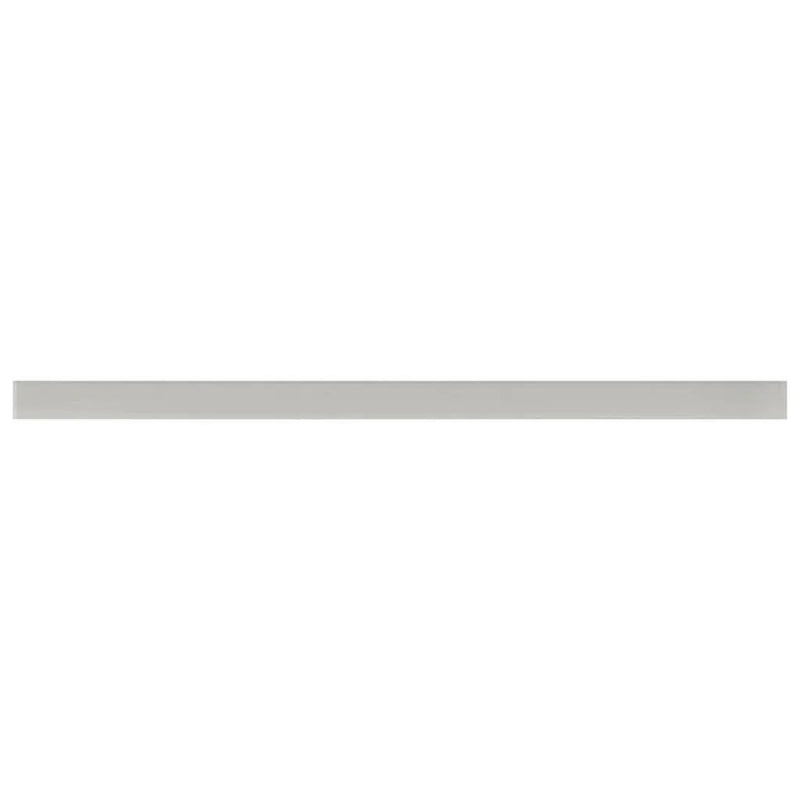 Light Gray 0.5x12 Glass Glossy Pencil Tile Trim (10 pack, 0.5 sq ft/case) by Apollo Tile