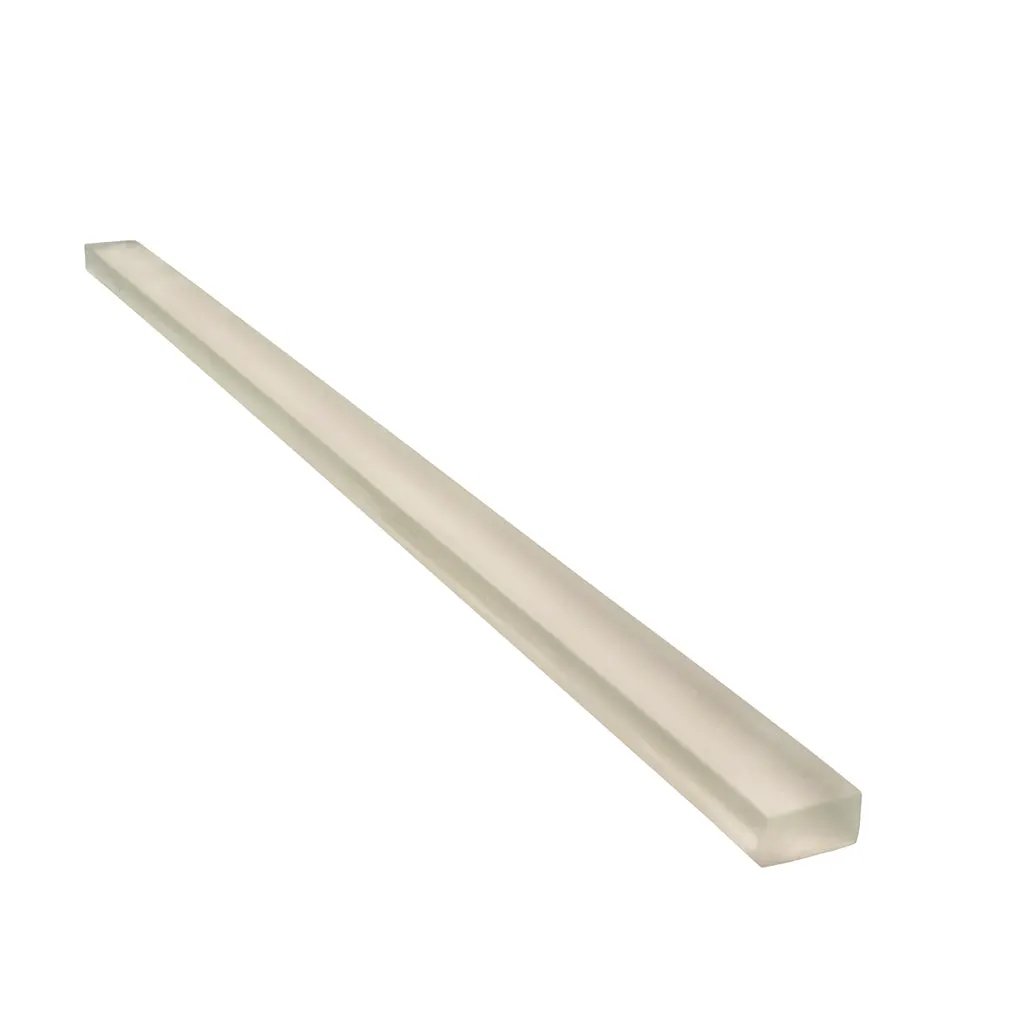 Light Gray 0.5x12 Matte Glass Pencil Tile Trim (10 pack, 0.5 sq ft/case) by Apollo Tile