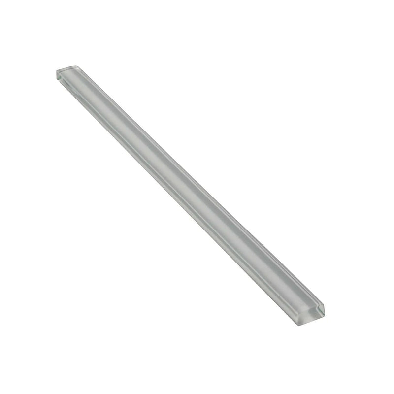 Gray 0.5x12 Glass Glossy Pencil Tile Trim (10 pack, 0.5 sq ft/case) by Apollo Tile