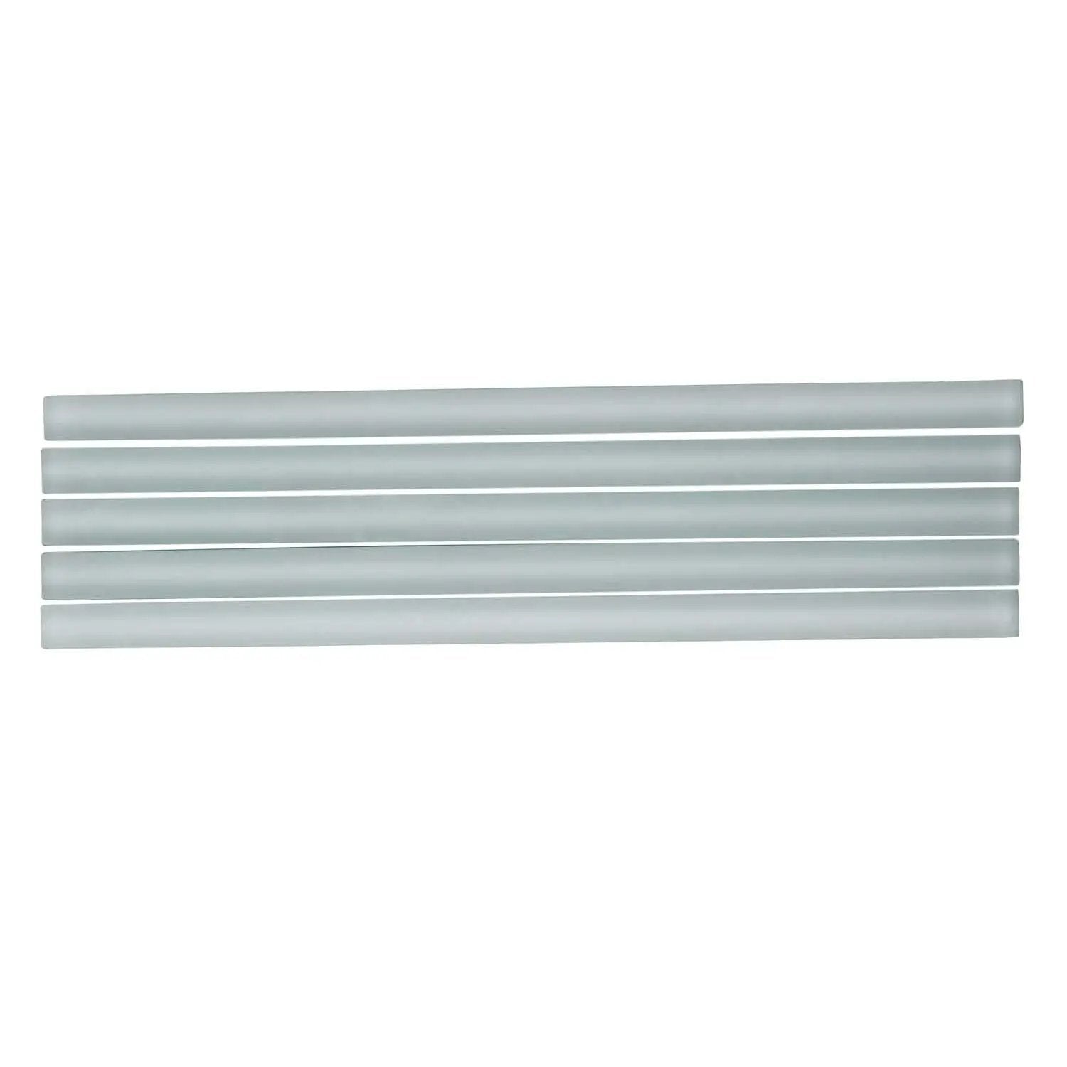 Gray 0.5x12 Matte Glass Pencil Tile Trim (10 pack, 0.5 sq ft/case) by Apollo Tile
