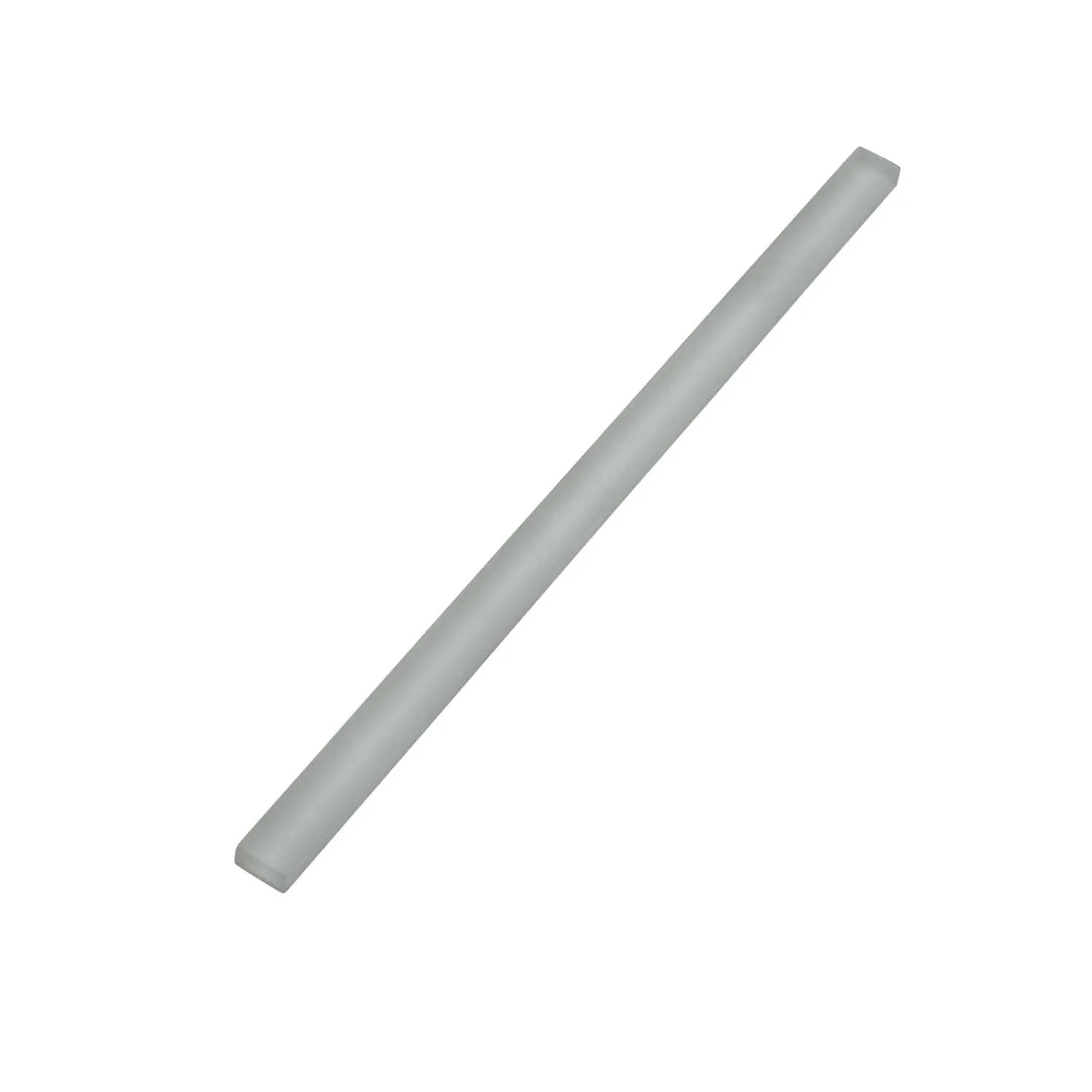Fossil Gray 0.5x12 Matte Glass Pencil Tile Trim (10 pack, 0.5 sq ft/case) by Apollo Tile